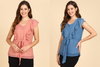 Prw 483 And 484 Daily Wear Georgette Ladies Top Catalog